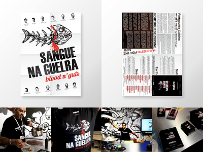Sangue na Guelra blood n'guts at #METROunboxed branding design illustration typography