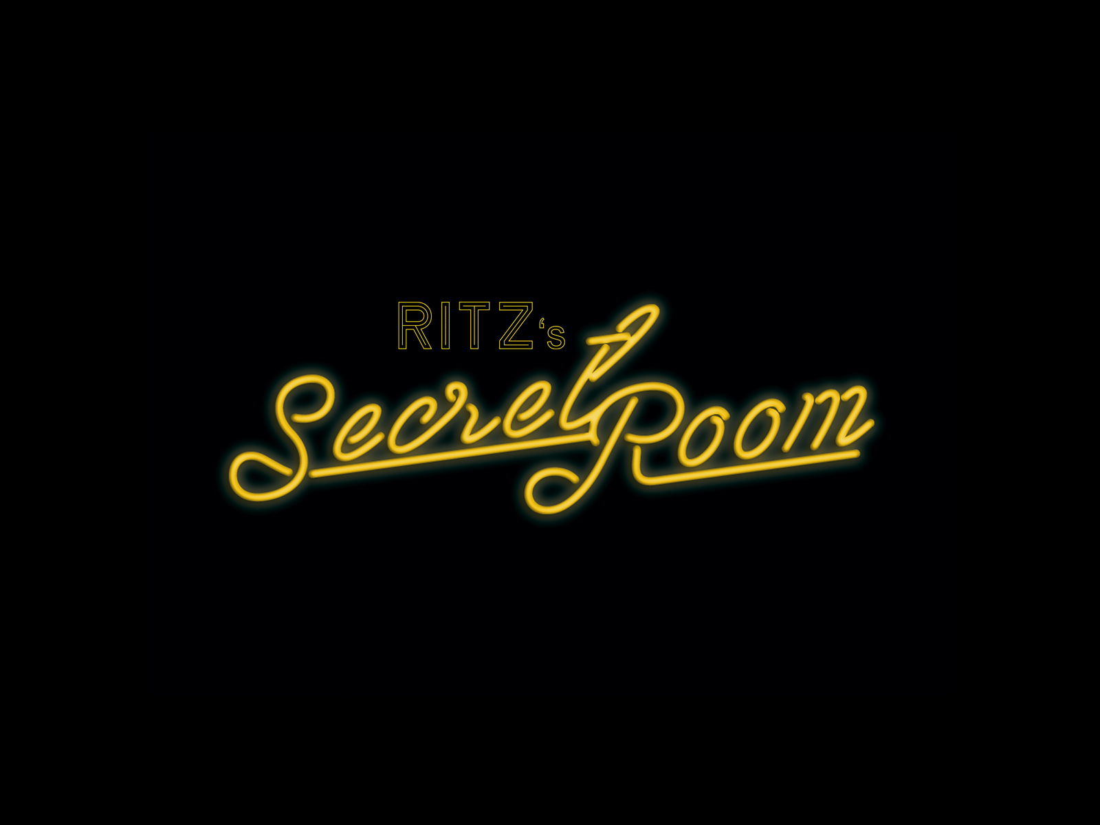 RITZ's Secret Room design logo typography