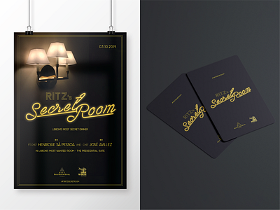 RITZ's Secret Room design poster typography