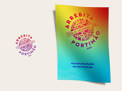ARREBITA Portimão Food Fest 2021 branding design event festival poster typography