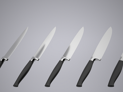 Knifes 3d graphic design