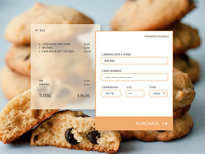 Daily UI #002 — Credit Card Checkout