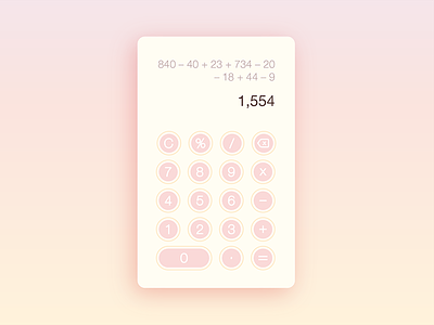 Daily UI #004 — Calculator 004 calculator daily ui