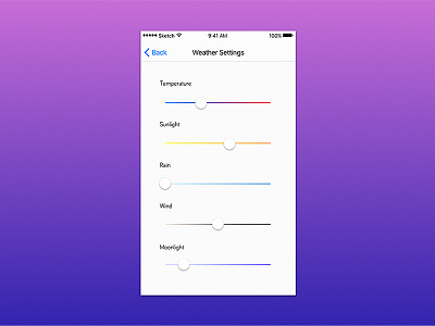 Daily UI #007 — Settings