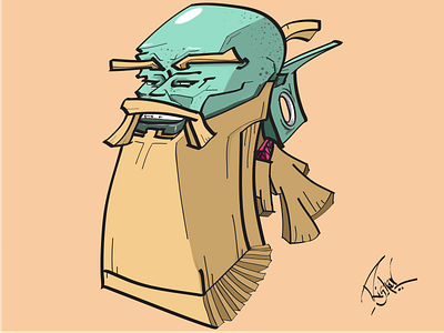 Goblin with beard beard character design goblin illustration illustrator photoshop
