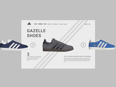 Adidas Web Design Inspiration by Özge ÇOBAN on Dribbble