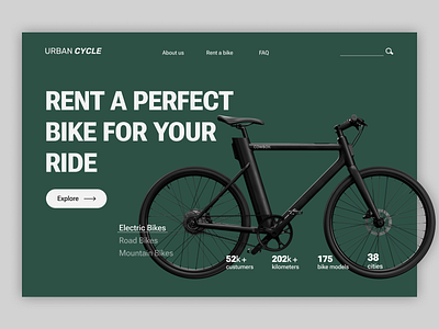 Bike Rental Landing Page