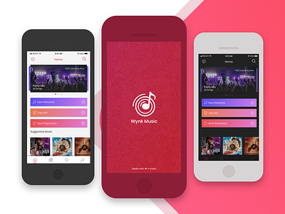 Wynk Music | Reimagined android colorful iphoner mallu.akhiltchandran mobileapplication music musicplayer native redesign reimagined streaming wynk