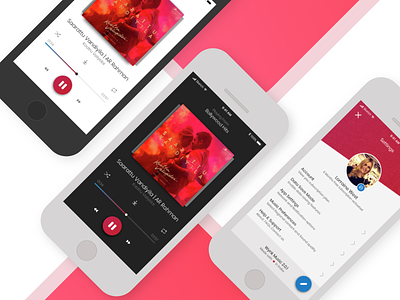 Wynk Music | Reimagined | Now playing & Profile android colorful iphoner mallu.akhiltchandran mobileapplication music musicplayer native redesign reimagined streaming wynk