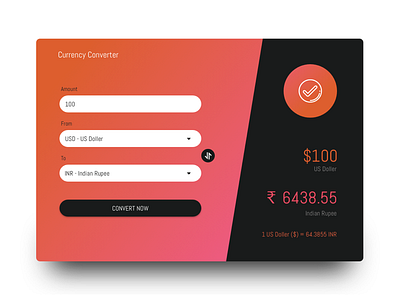Currency Converter Web Application app colorful concept converter currency flashy modern web