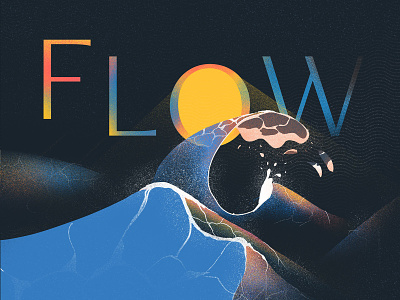 Flow Event 2020 illustration typography