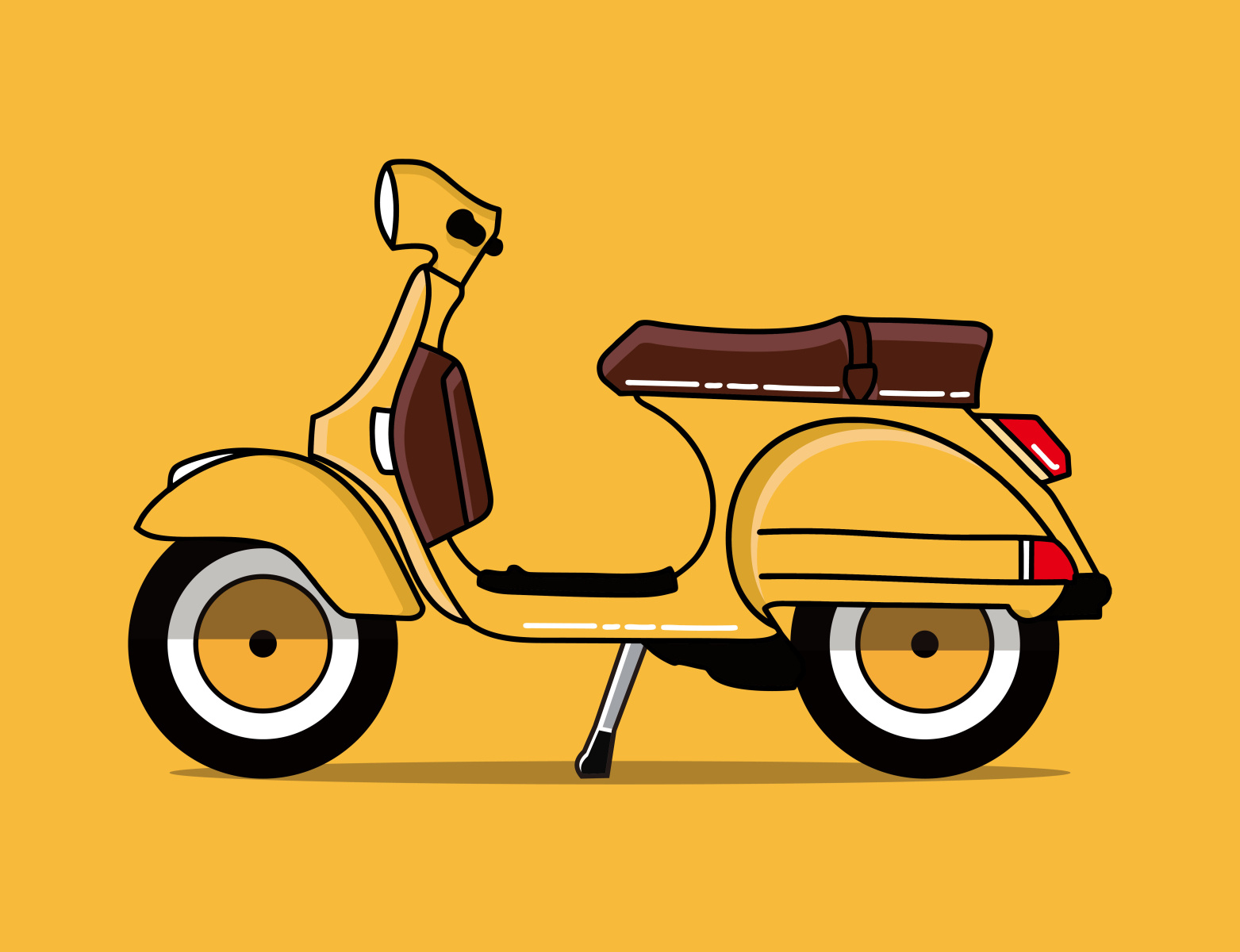 Vespa Classic by Ilham Nawawi on Dribbble