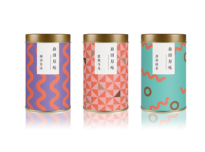 Packaging design of scented tea branding design illustration