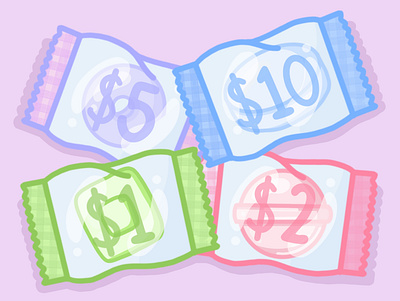Candy Currency 🍬 art design digital art graphic design illustration procreate