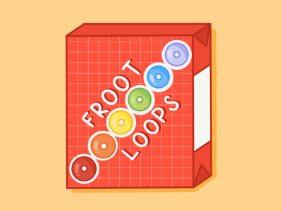 Rainbow Froot Loops 🌈 art branding design digital art digital illustration graphic design illustration logo procreate