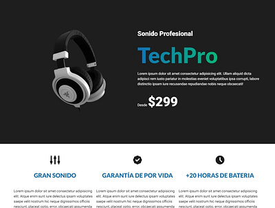 TechPro css design diseño web figma freelance gulp html jacvascript js landing page pagina web sass sitio web ui webdesign