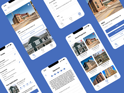 Low Income Housing App - UX/UI branding ui