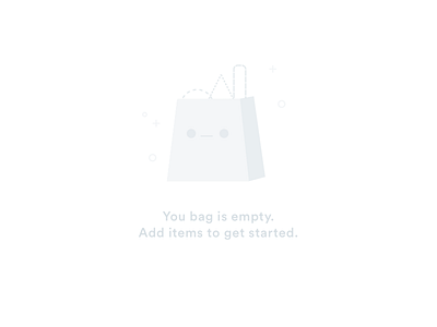 Empty page 404 bag cart empty error page shopping status website