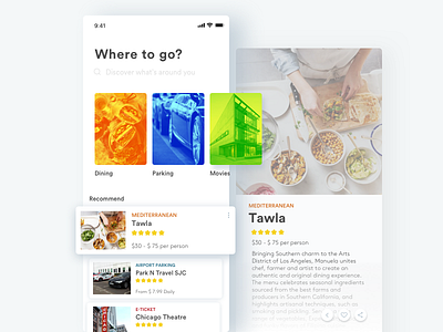 Daily UI # Browser Page browser compact daily detail dining iphonex movies parking ui