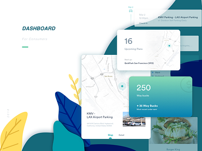Dashboard for customers customers dashboard forest green illustration map spring web
