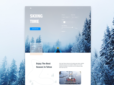 Lake Tahoe Landing Page Concept