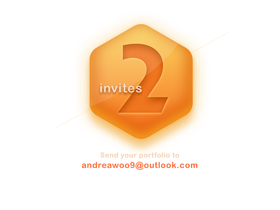 2 invites give away invitation invites orange
