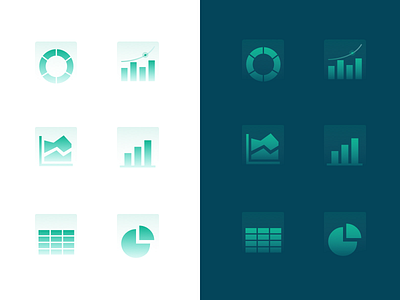 Business Analytics Icons analytics clean darkmode dashboard icon green icon icon icon set icons design ui