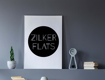 Zilker Flats Logo Design branding design graphic design logo real estate vector