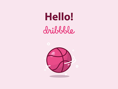 Hello Dribbble! dribbble first shot illustration