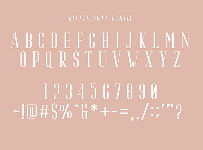 Riffle-Font-Family brush creative elegant font lettering logo retro sans sans serif typeface vintage