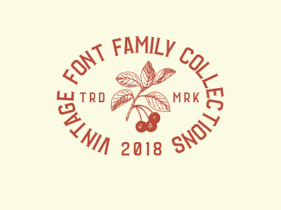 Vintage Font Family Logo