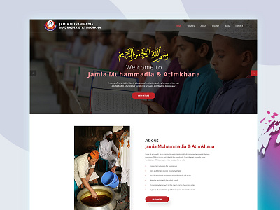 Landing Page clean donate islamic landing social ui ux website