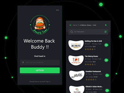 Food Delivery App 01 android app food interface ios mobile restaurant ui ux