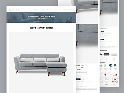 Furnihome - Single Product ecommerce furniture furniture store psd psd template shop online themeforest