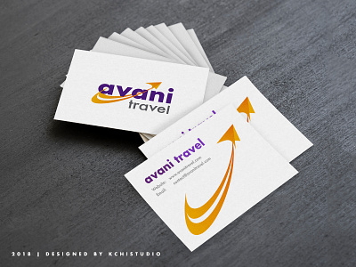 Avani Travel branding design illustration logo design namecard travel