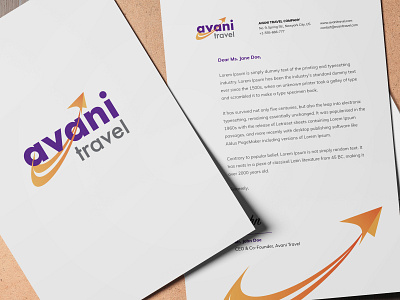 Letterhead branding design illustration letterhead design logo design stationery