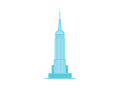 Empire State Building architecture building illustration vector