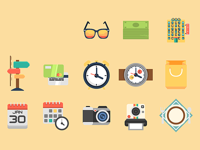 Travel Icons icons illustration travel vector
