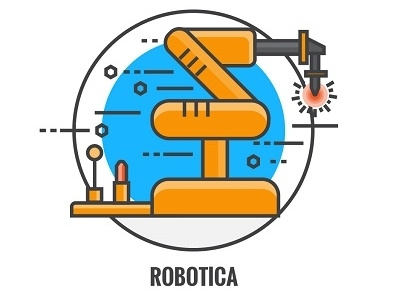 Robotica Icon - Part of our Future Concepts set flat line future icons illustration robotica robotics vector