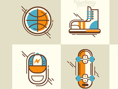 21 Cool retro vector items..for FREE!