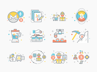 Bitcoin & Cryptocurrency Icons