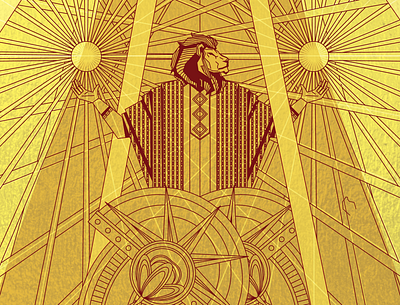 Lion of The tribe of Judah adobe illustrator design digital art graphic design illustration lion texture vector visual design yellow