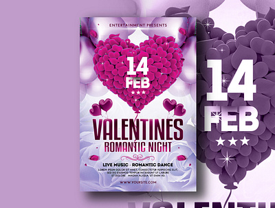 Valentines Flyer Template event flyer flyer flyer design flyer template poster print design print template template valentine day valentines day valentines day card valentines day flyer