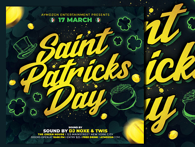 St. Patricks Day Flyer Template advertising event flyer flyer flyer design flyer template flyer templates green ireland irish mock up poster pot of gold print template psd mock up psd template saint patricks saint patricks day st patricks st patricks day st patricks day flyer