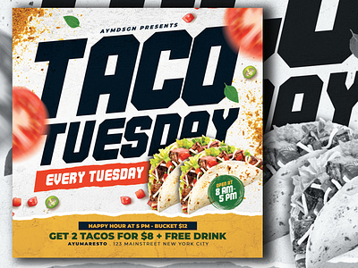 Taco Tuesday Flyer Template