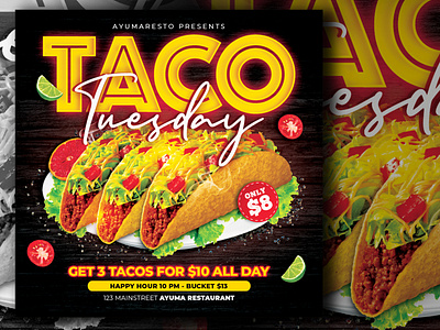 Taco Tuesday Flyer Template