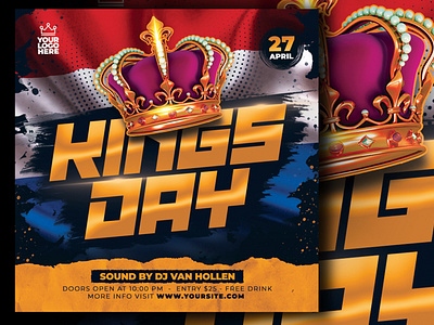 Night Of Kings Flyer Psd