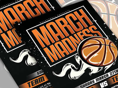 March Madness Flyer basketball design basketball flyer basketball poster college basketball college basketball poster event flyer flyer flyer design flyer template march madness march madness poster nba playoffs poster poster design print template sport flyer sport poster design sports template