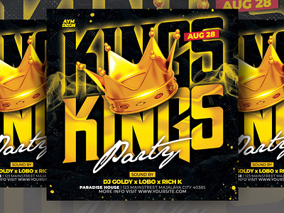 Kings Party Flyer