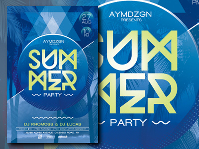 Minimal Summer Party Flyer